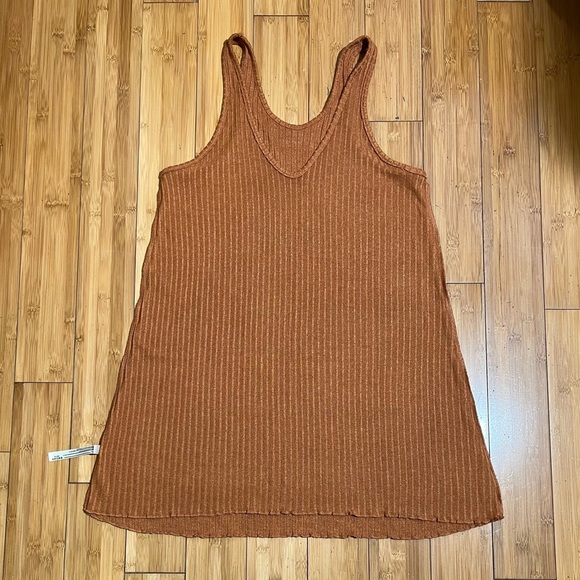 NWT Free People Ribbed Tank Dress / Top Size M - Picture 6 of 16